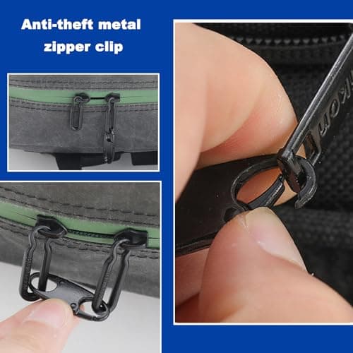 UEKPDM Zipper Locks, 10 Pack S-Hook Clips, Anti-Theft, 3.7cm — view 3