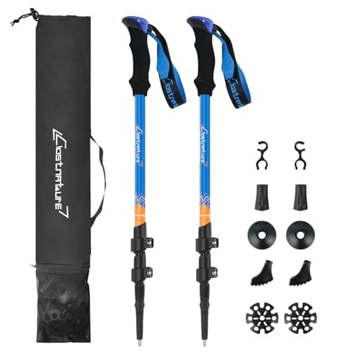 Clostnature Lightweight Adjustable Walking Poles, 2 Pack Trekking Poles