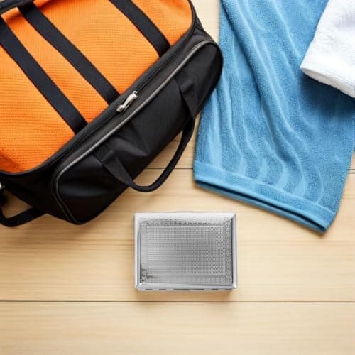 OATIPHO Metal Cigarette Case Portable Protective Cigarette Wallet 2pcs with Double Sided Spring Clip, Retro Embossed Decorative Tin for Outdoor Breaks and Travel — view 5
