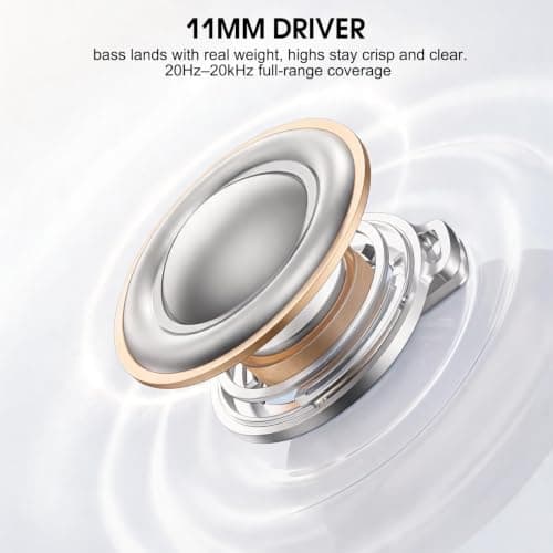 AI Adaptive Noise Cancelling Wireless Earbuds Bluetooth 6.0 Headphones 60H — view 4
