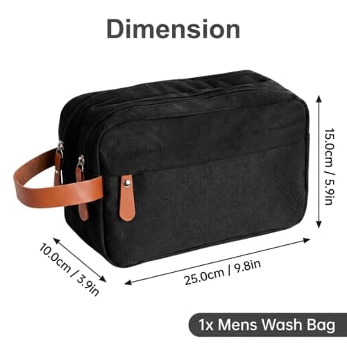 Travel Toiletry Bag, Mens Wash Bag, Large Travel Wash Bag, Durable Mens Toiletry Bag, Toiletry Bags for Business Trips and Outdoor Activitie — view 2