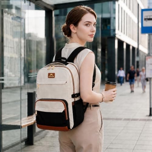 MATEIN 15.6 Inch Backpack Womens, 14 Pockets Lightweight Fashion Backpack — view 2