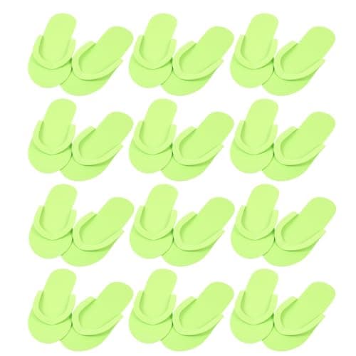 VICASKY 12 Pairs Disposable Eva Foam Pedicure Slippers for Salon Use
