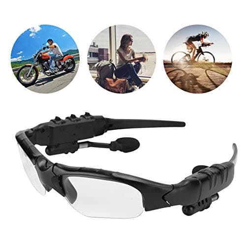 Pissente Bluetooth 5.0 Solar Powered Sunglasses Headset, 93g (Transparent) — view 2