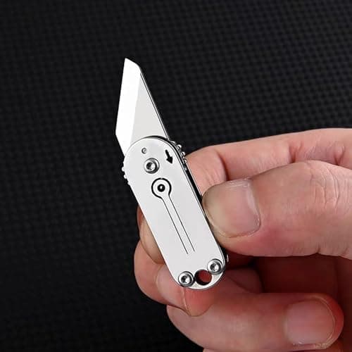 Mini Pocket Box Opener,2Pcs Small Multitool Box Cutter,Titanium Boxs Tool,Portable Keychain Utility Bottle Opener,EDC Gadgets,Little Cutting Tool for Camping,DIY,Hiking,Fishing,Gift for Women,Men — view 4