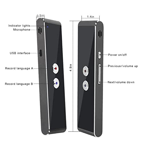 Language Translator Device,96 Languages Smart Foreign Language Translator with 400mAh Batter,Portable Instant Translator Device with Voice — view 6