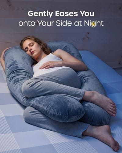 Nuliie Pregnancy Pillow for Sleeping, U Shaped Full Body Pillow — view 4