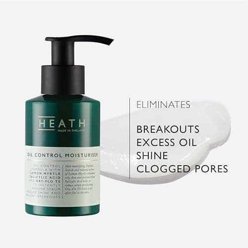 Heath Men’s Face Moisturiser 100ml, Oil Control with Lemon Myrtle and Salicylic Acid, Hydrate Skin, Prevents Breakouts, Exfoliates Pores, Healthier Skin, Gift For Him, Travel Size, Vegan Friendly — view 4