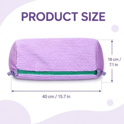 2-Pack Shoe Washing Bag Set, Purple Laundry Bags for Washing Machine — view 2