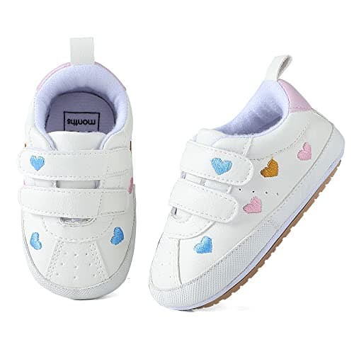 MK MATT KEELY Baby Boys Girls First Walking Shoes Toddler Infant Soft PU Leather Trainers with Anti-Slip Sole,Multicolor,12-18 Months — view 3
