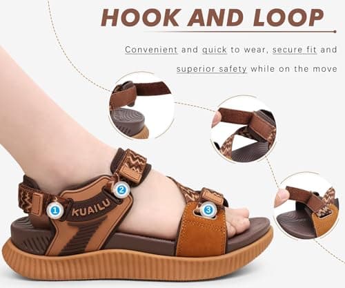 KuaiLu Womens Orthopedic Walking Sandals with Arch Support Recovery Cushion — view 5