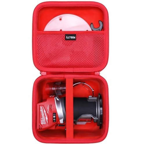 LTGEM EVA Hard Storage Case for Milwaukee M18 Fuel Cordless Compact Router - Travel Protective Carrying Bag