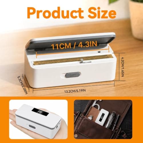 Mini Bag Sealer Heat Machine 8 Adjustable Gears, Handheld Bag Sealer, Dual-Purpose Sealing &cutting, Magnetic Storage, Bag Sealers for Chips, Snacks & Plastic Bags — view 2