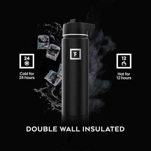 IRON °FLASK Insulated Water Bottle with Straw - 650/950/1200/1800 ml - Leakproof Double-Walled Stainless Steel Metal Drink Flask BPA-Free - Sports Travel Gym Camping Hiking Kids — view 4