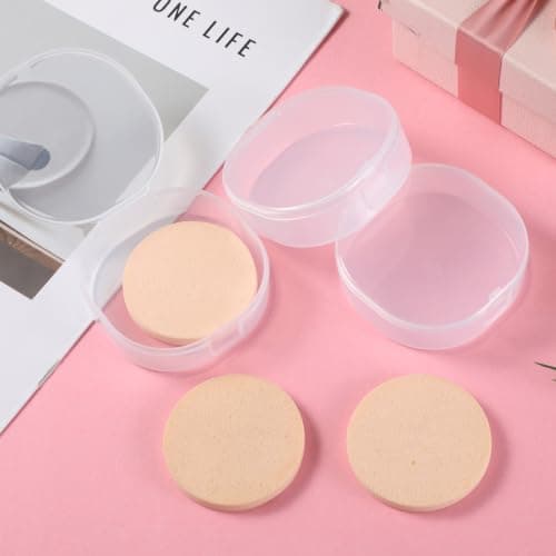 SULIKJHUI 4 Pcs Travel Cotton Round Holder, Portable Sealed Dispenser — view 5