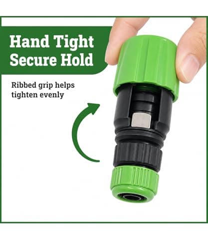 Electoys Tap Hose Connector Faucet - DIY Garden Watering Connector - Universal ABS Plastic Adapter for Kitchen & Basin Taps - Includes 2 Washers for Leak-Free Connection - Durable Gardening Gadget — view 2