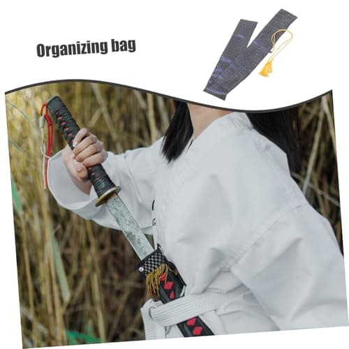SUPVOX Bamboo Storage Pouch Silk Carrying Bag for Martial Arts — view 2