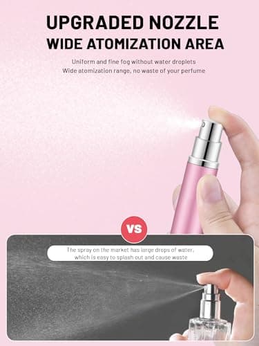 BELEVO Travel Perfume Atomiser Bottle Set - 3 Portable 5ml Mini Spray Bottles for Aftershave, Pocket, Handbag - Refillable Must-Have — view 2