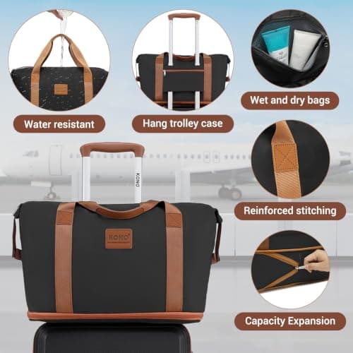Kono 6 Piece Luggage Set ABS+PC Hard Shell 20/24/28 Inch Suitcase Bundle — view 4