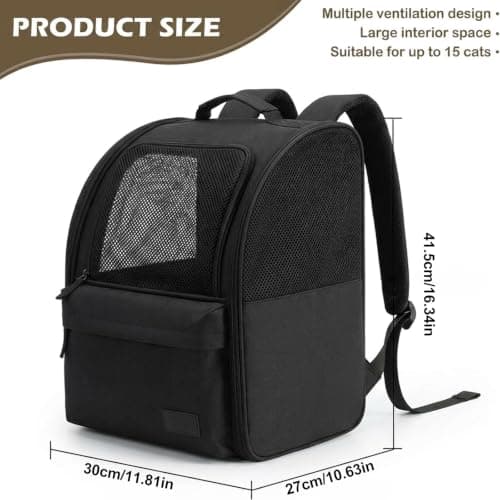 Dog/Cat Backpack for Small Pets 2-8kg Foldable Pet Backpack Pet Carrier Bag — view 2