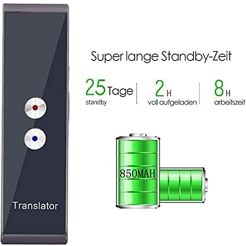 KGFDSGDS Smart Language Translator Device, Portable Voice Translator, 41 Languages Instant Two Way Translation, for Travel Abroad Learning Shopping Business,Brown Hello — view 6