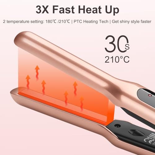 JAETON Mini Travel Hair Straightener for Short Hair, 2 Temp 180°C/210°C — view 4