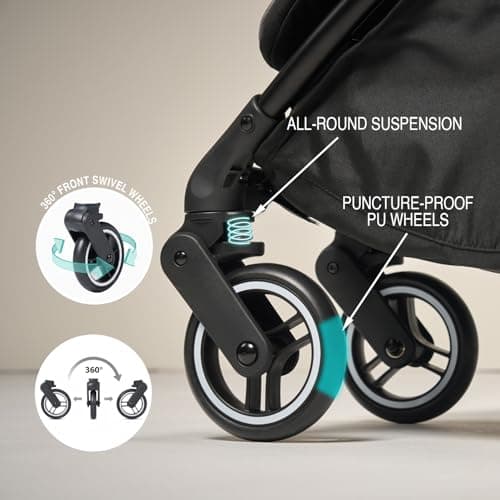 Flick Auto-Fold Stroller, Lightweight Pushchair from Birth to 4 Years 22kg — view 5