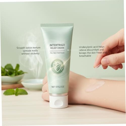 Intertrigo Cream & Chafing Cream, Gentle Moisturizing Body Lotion with Arginine & Zinc Oxide, 57g Travel-Size for Dry Skin, Boxed Lakane Anti-Chafing Gel undercare Relief — view 5