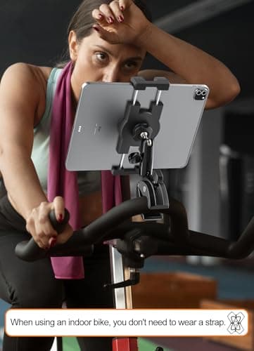 Motorcycle Bike Tablet Holder, Bicycle Boat Stroller Gym Treadmill Mount — view 4
