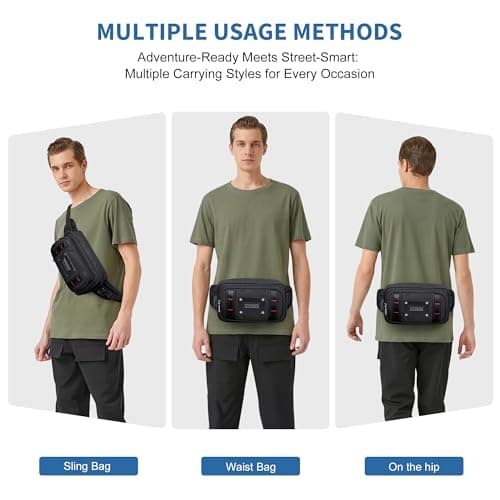 Witzman Fanny Pack for Men Waist Bag Casual Belt Bag — view 2