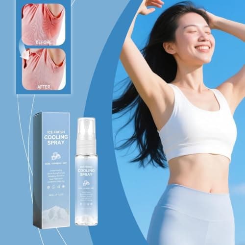 Summer Cooling Spray for Face and Body,Cooling Mist Spray for Hot Weather,Instant Cooling Face Mist to Keep Cool and Refreshing,Hydrating Face Mist & Body Spray with Soothing After Sun Care，1PCS — view 2