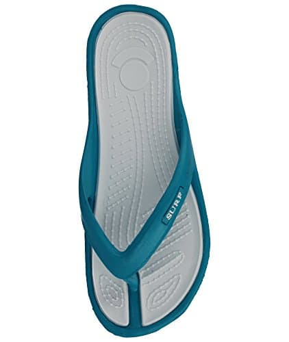 New Ladies Eva Toe Post Flip Flop Womens Pool Beach Slipper Water Proof Shoes (UK 3, Turquoise) — view 6