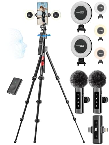 USKEYVISION Content Creator Essentials,Vlogging Kit w/Mic R01 Pro Combo1