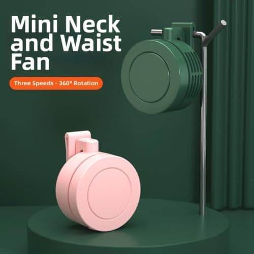 Clip On Neck Fan USB Rechargeable 360° Rotation 3 Speeds — view 4