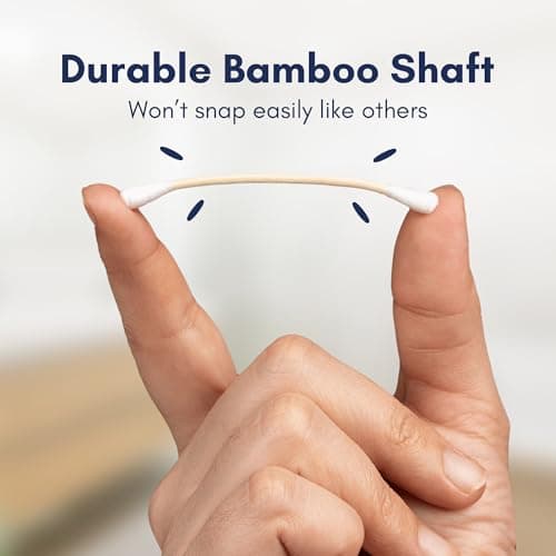 Blue Dot Cotton Wool Buds (Pack of 200) – Double-Ended Soft & Gentle Cotton Buds for Delicate Skin, Made from 100% Pure Cotton Plastic-Free, Ideal for First Aid, Baby Care, and Beauty Use — view 4