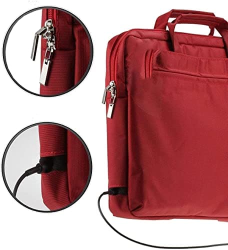 Navitech Red Sleek Water Resistant Travel Bag - Compatible with VTech Toddler Tech Laptop — view 3