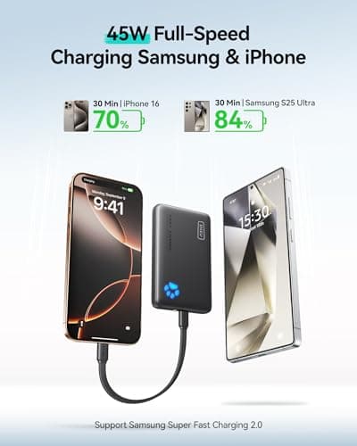 INIU 45W Fast Charging Power Bank, 40% Smaller 10000mAh Portable Charger — view 4