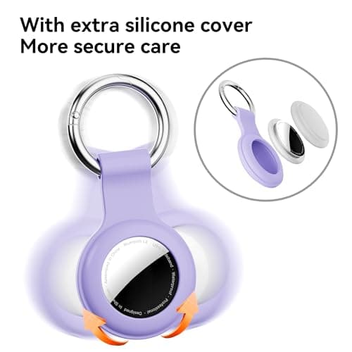 For AirTag Holder,4-Pack IPX8 Waterproof Case for Apple AirTag 1st & 2nd — view 4