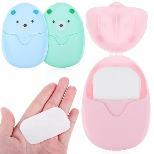 3 Pcs Travel Paper Soap Sheets Back to School Decorations for Hiking