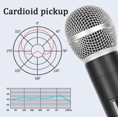 Professional-Grade Handheld Wireless Microphone System with Rechargeable Receiver & 3.5mm Output - Fixed Frequency Operation，for DJ Performances, Church Events, and Karaoke - 200ft Wireless Range — view 6