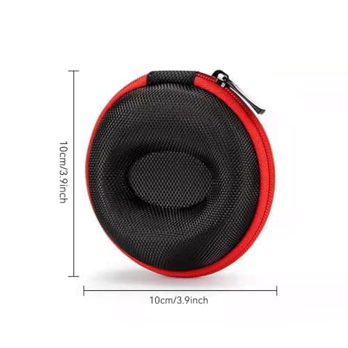 Ldirect 2 Pack Watch Travel Cases Single Watch Storage Boxes with Zipper for Most Smart Watches and Wristwatches up to 50mm (Red) — view 2