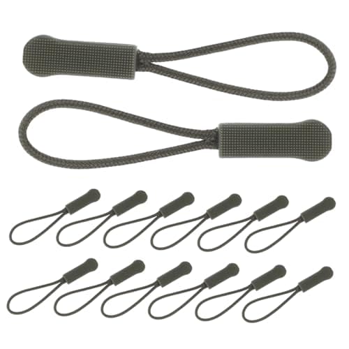 LALAFINA 20pcs Small Zipper Pull Replacement Kit Removable Slip Pulls Head for Backpacks Jackets Luggage Zipper Rope Sewing Repair Accessories