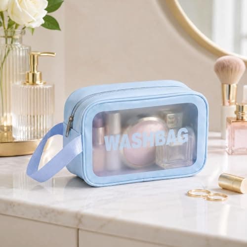 3-Piece Clear PVC Travel Toiletry Bag Set — view 6