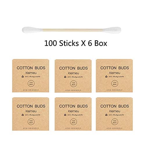 600 Bamboo Cotton Buds Biodegradable, Travel Size — view 4