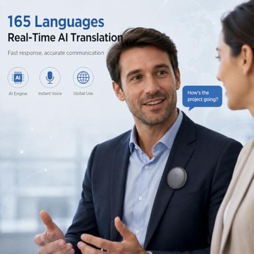 Portable Language Translator Device,AI Multi‑Language Travel Companion — view 2