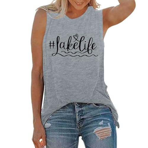 Boys' Workout Tank Top Sleeveless Crew Neck Loose Fit, Activewear Inspired Cut, Sleeveless Outfit Piece for Spring Summer Outfits, City Breaks, Garden Parties and Casual Wear (Light Gray, S)