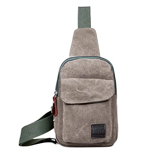 Canvas Satchel Casual Body Handbag Messenger Shoulder Bag Projector, gray, One Size — view 2