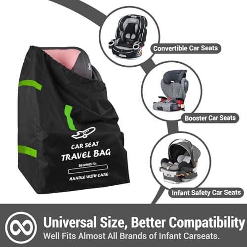 MEOAlBkey Car Seat Travel Bag for Airplane — view 3
