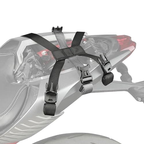 Générique Motorcycle Tail Bag Strap, Universal Fit, Black Nylon Cargo Strap, 19.7 x 0.99 Inches, Secure Sports Equipment & Luggage, Motorcycling Accessory — view 4