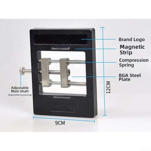 Stainless Steel Hot Air Holder Adjustable Height Black Stainless — view 3